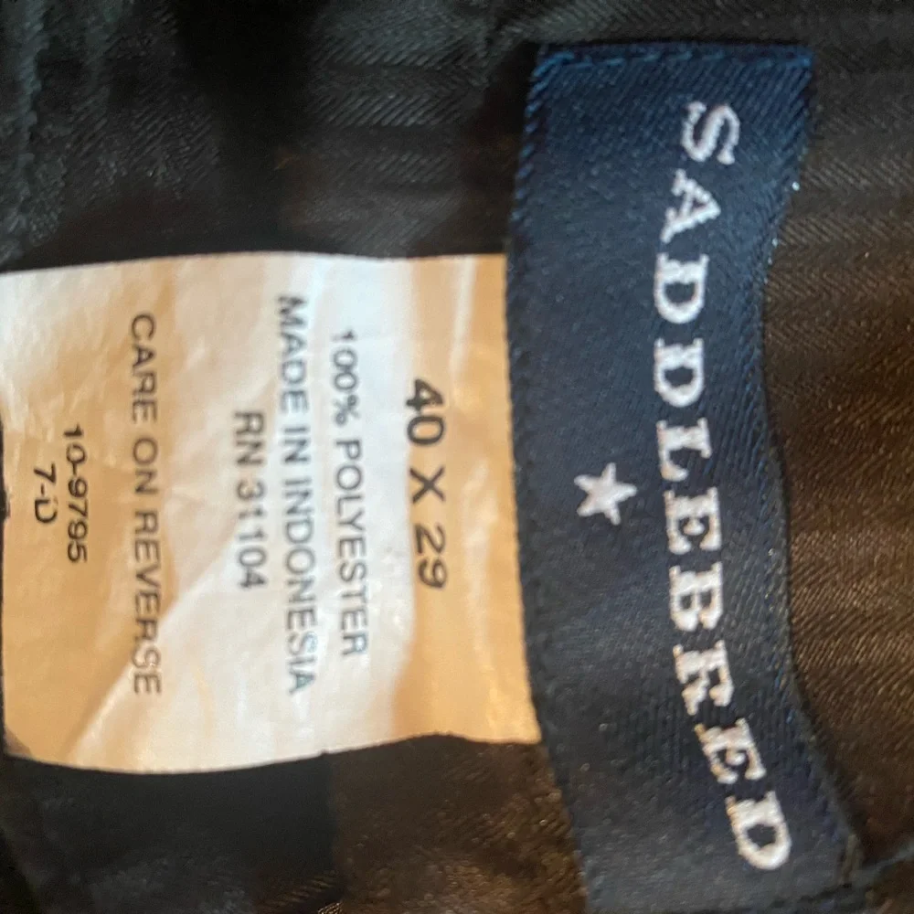 Men’s Black “Saddlebred” Slacks -Size 40W x‎ 29L